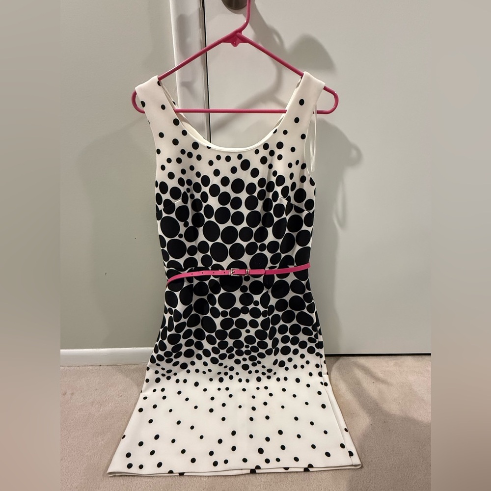 Studio One Black and White Polka Dot Dress